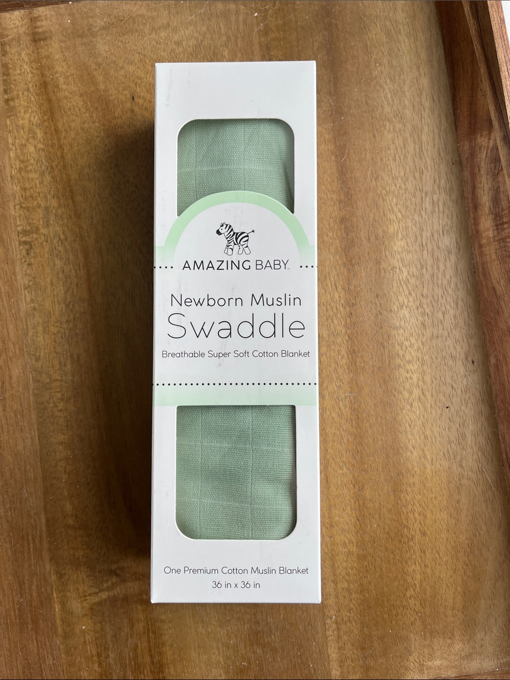 Amazing Baby Newborn Muslin Swaddle - Sage Green